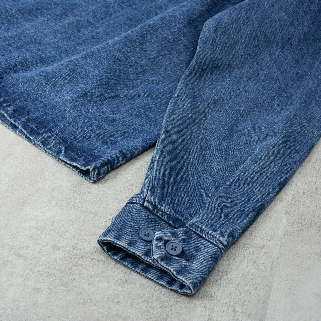 Brixton Utopia Jacket - Worn Denim / Light Brown 5 Brixton Utopia Jacket - Worn Denim / Light Brown - Image 3