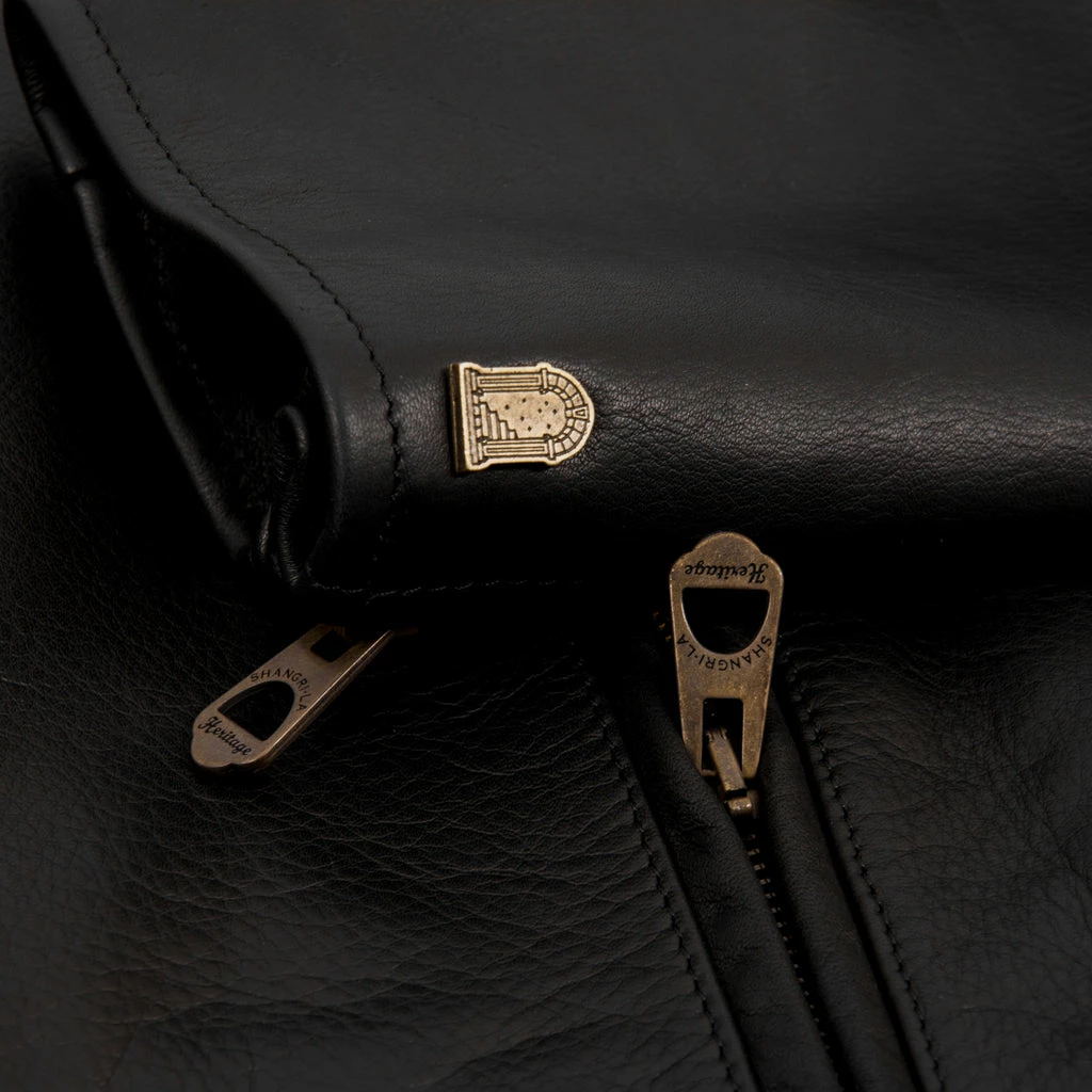Shangri La Heritage Varenne Leather Jacket MKII - Black 6 Shangri La Heritage Varenne Leather Jacket MKII - Black - Image 4