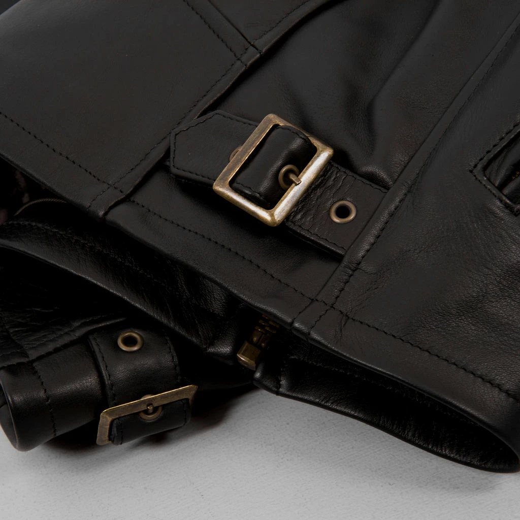 Shangri La Heritage Varenne Leather Jacket MKII - Black 7 Shangri La Heritage Varenne Leather Jacket MKII - Black - Image 5