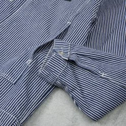 Stan Ray Winter Box Jacket - Stonewashed Hickory -Nudie Barney Shop WinterBoxJacket StonewashedHickory2 1024x1024