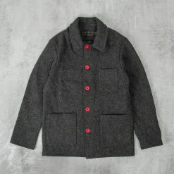 Nudie Barney Shop 23 Le Laboureur Wool Work Jacket - Grey