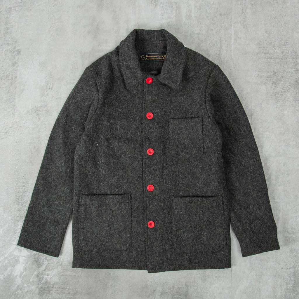 Le Laboureur Wool Work Jacket - Grey 3 Le Laboureur Wool Work Jacket - Grey