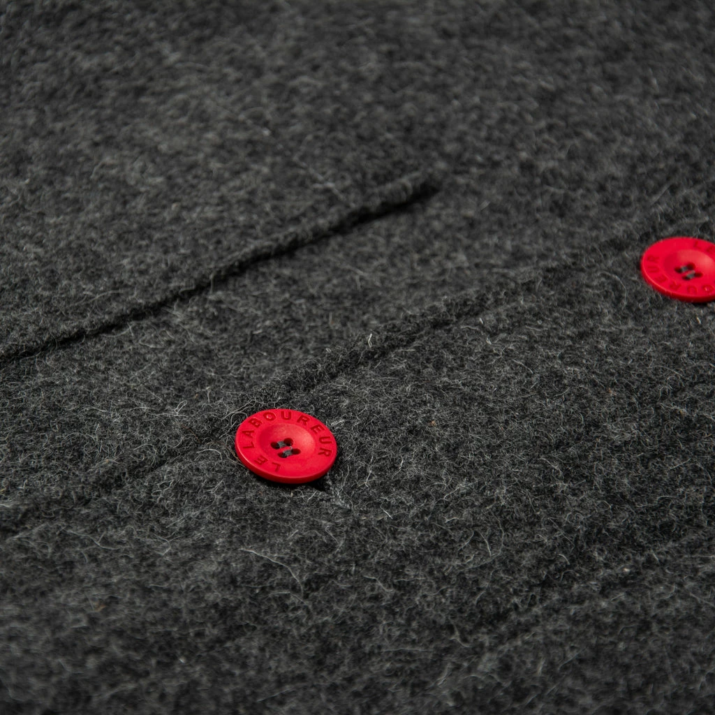 Le Laboureur Wool Work Jacket - Grey 5 Le Laboureur Wool Work Jacket - Grey - Image 3