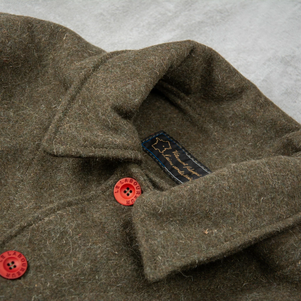 Le Laboureur Wool Work Jacket - Khaki 4 Le Laboureur Wool Work Jacket - Khaki - Image 2