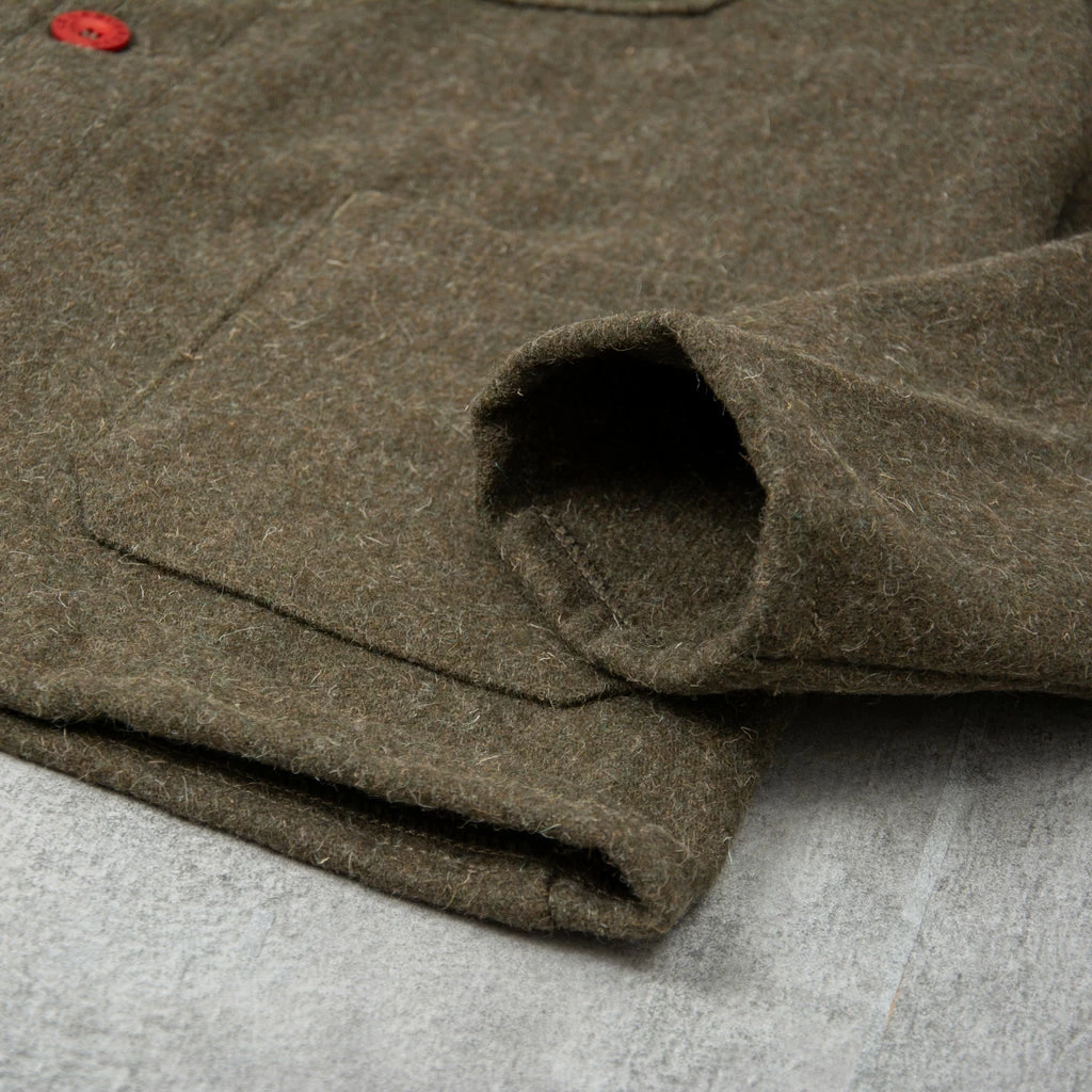 Le Laboureur Wool Work Jacket - Khaki 6 Le Laboureur Wool Work Jacket - Khaki - Image 4