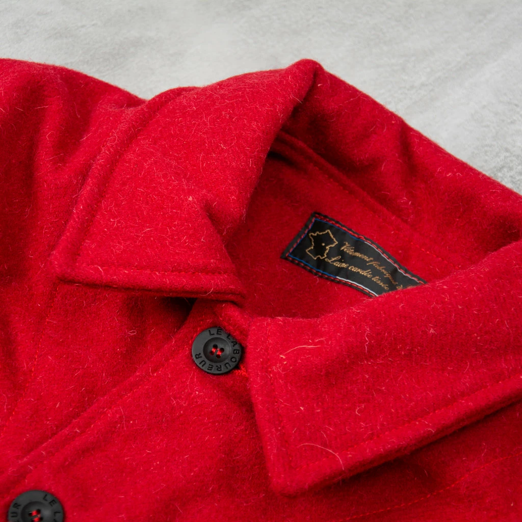 Le Laboureur Wool Work Jacket - Rouge 4 Le Laboureur Wool Work Jacket - Rouge - Image 2
