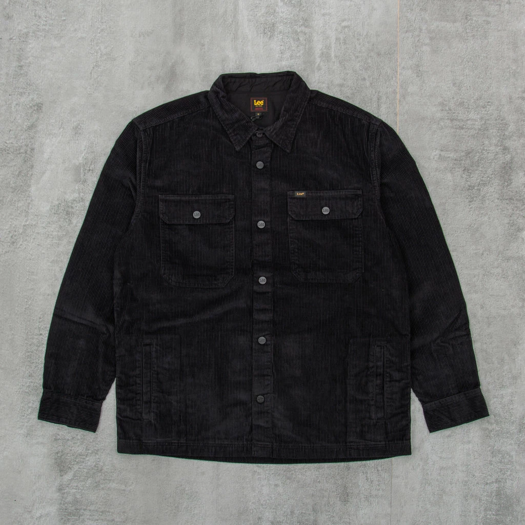 Lee Workwear Cord Overshirt - Black 3 Lee Workwear Cord Overshirt - Black
