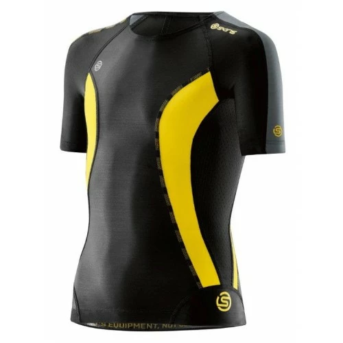 SKINS DNAMIC COMPRESSION TOP SHORT SLEEVE YOUTH BLACK 3 SKINS DNAMIC COMPRESSION TOP SHORT SLEEVE YOUTH BLACK