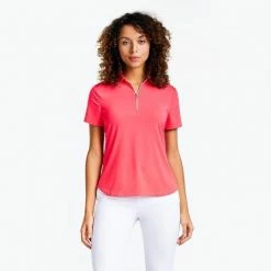 NIVO NAILA SS POLO NI3211104 GERANIUM LADIES