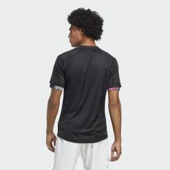 Alternative view of ADIDAS MEL RAGLAN TEE HT7206 BLACK MENS TENNIS