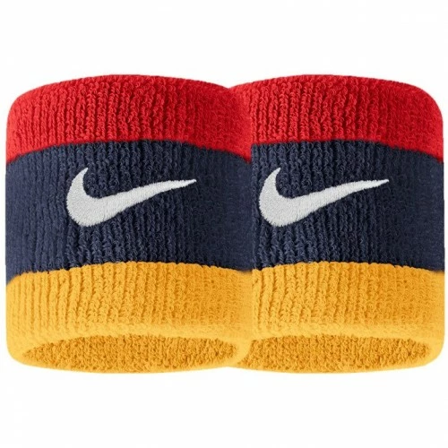 NIKE SWOOSH WRISTBAND NAVY/RED/GOLD 3 NIKE SWOOSH WRISTBAND NAVY/RED/GOLD